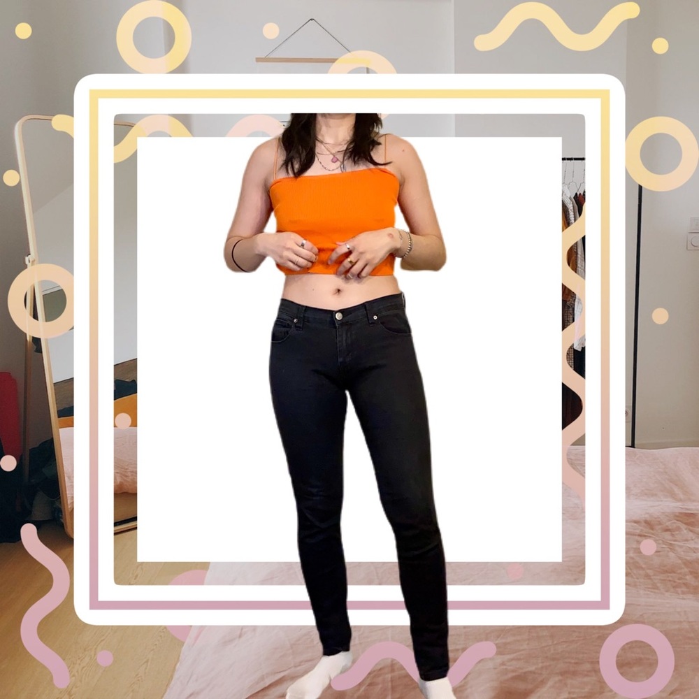 black skinny jeans